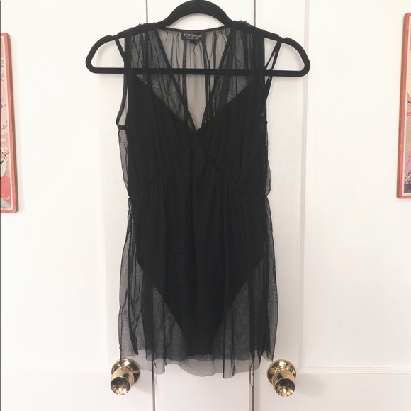 Topshop Dresses & Skirts - Topshop Mesh Bodysuit